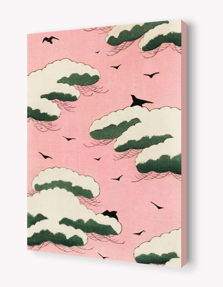 現代アート　オオヤサヤカ　Pink Sky Sardine　コラージュアート 現代アート オオヤサヤカ Pink Sky Sardine コラージュアート