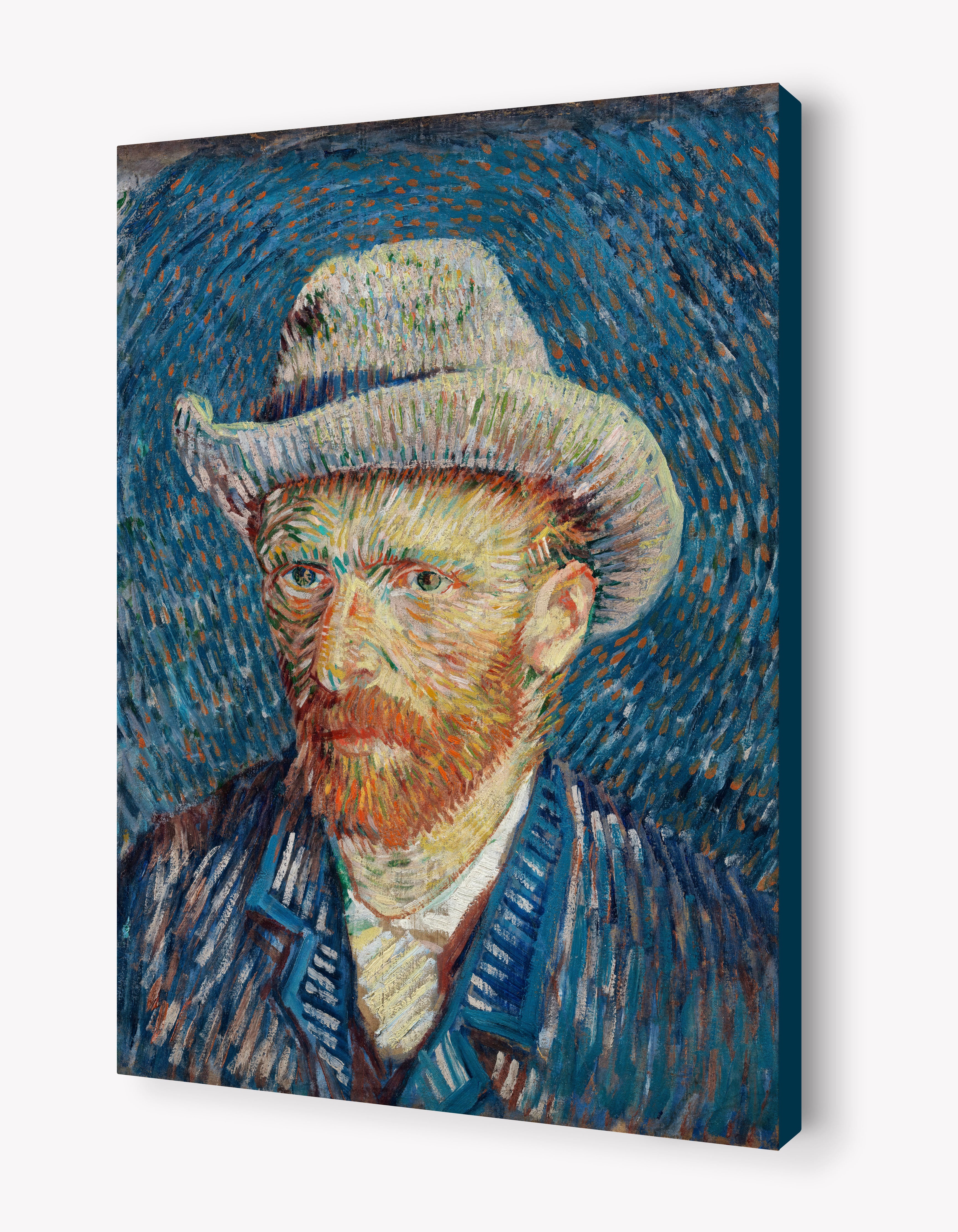 Self-Portrait with Grey Felt Hat by Vincent Van Gogh