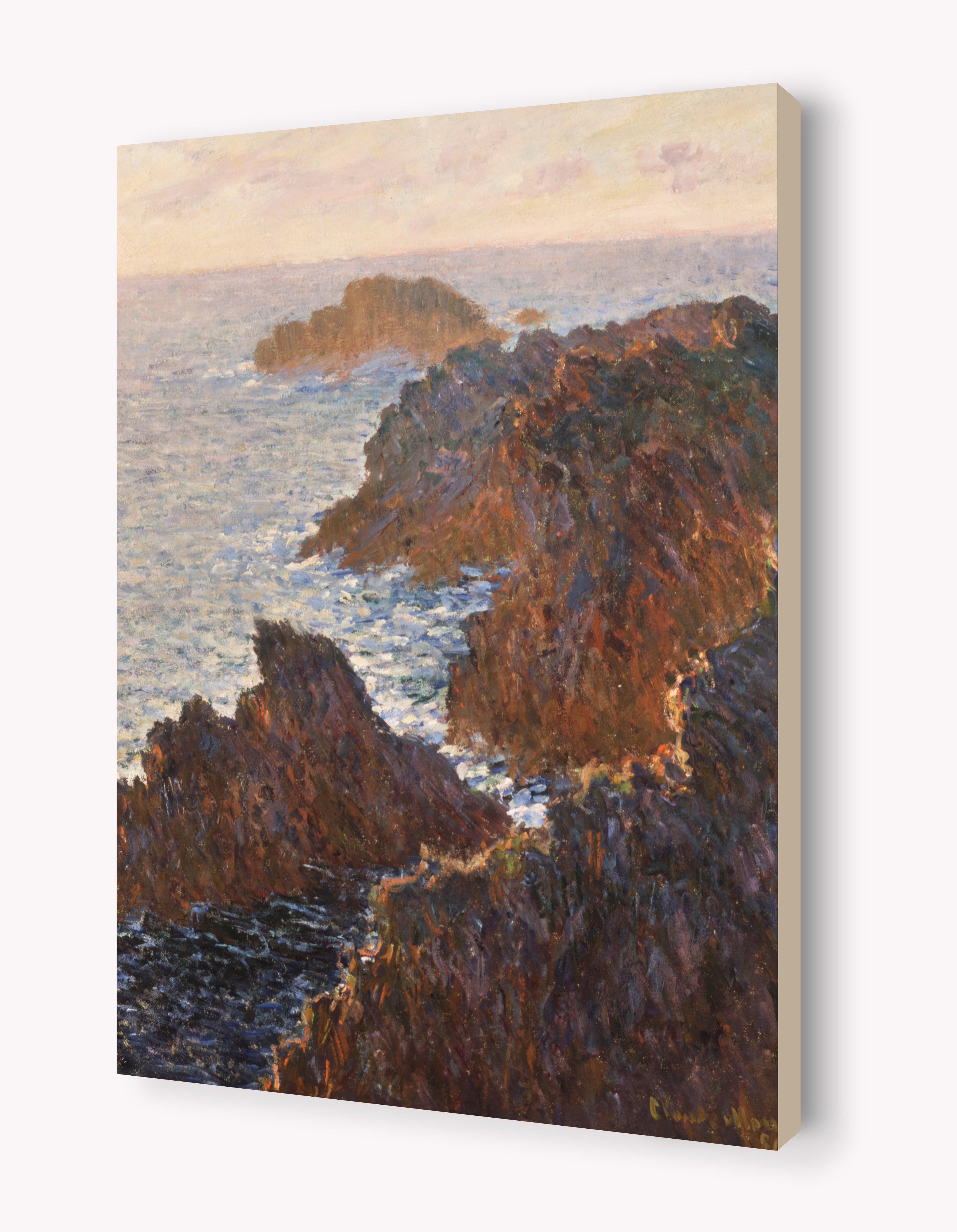 Rocks at Belle-Île, Port-Domois by Claude Monet