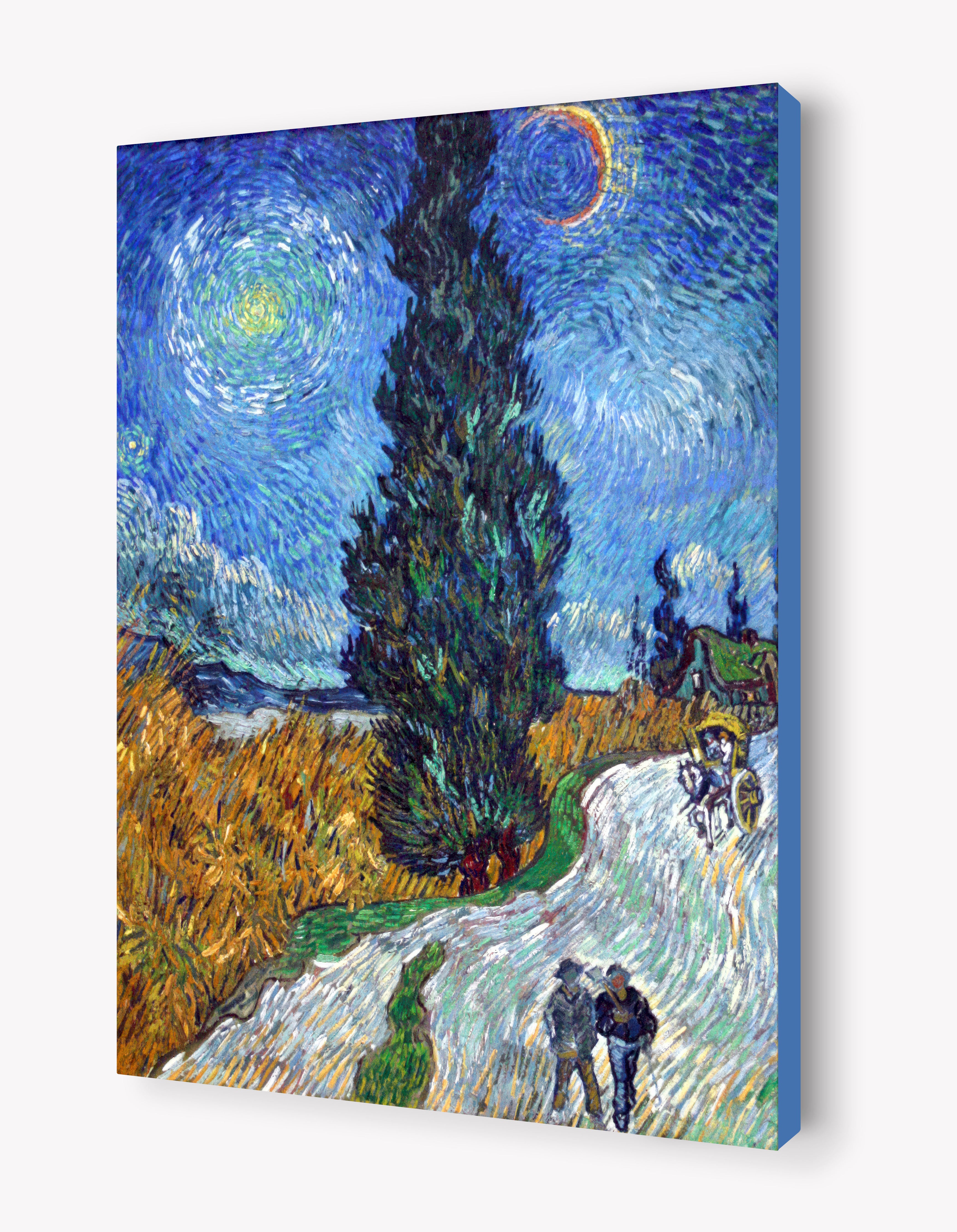 Road with Cypress and Star by Vincent Van Gogh