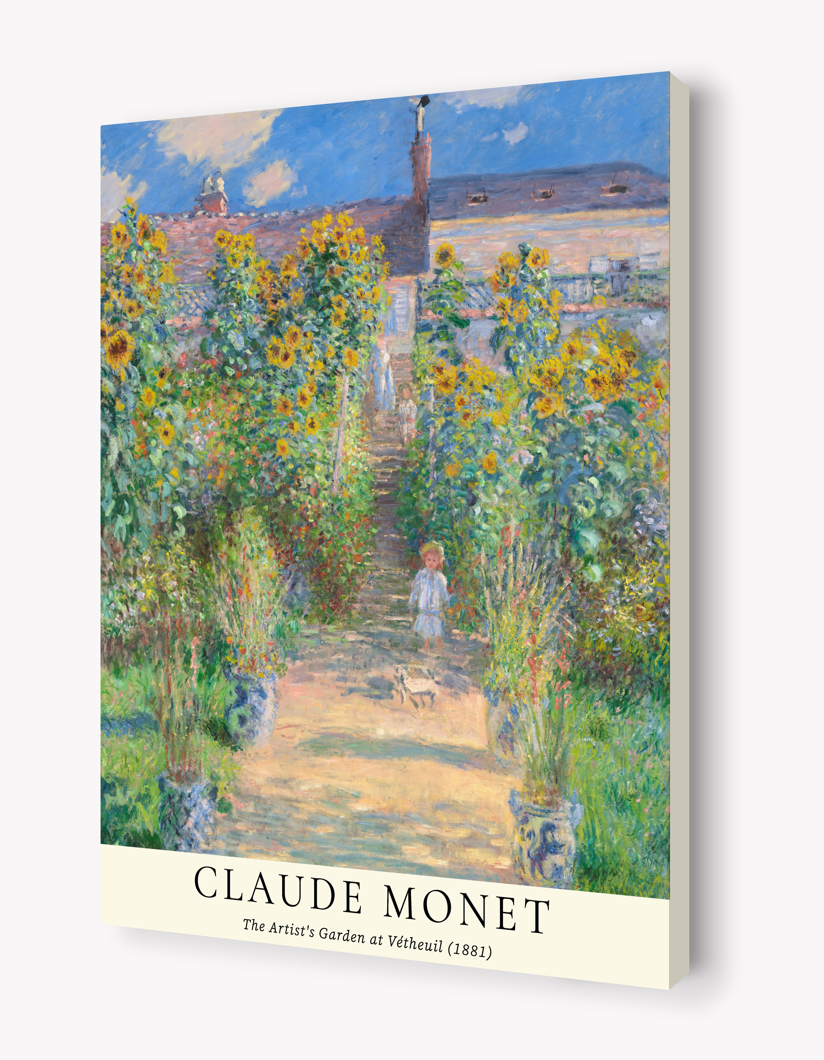 The Artist's Garden at Vétheuil by Claude Monet