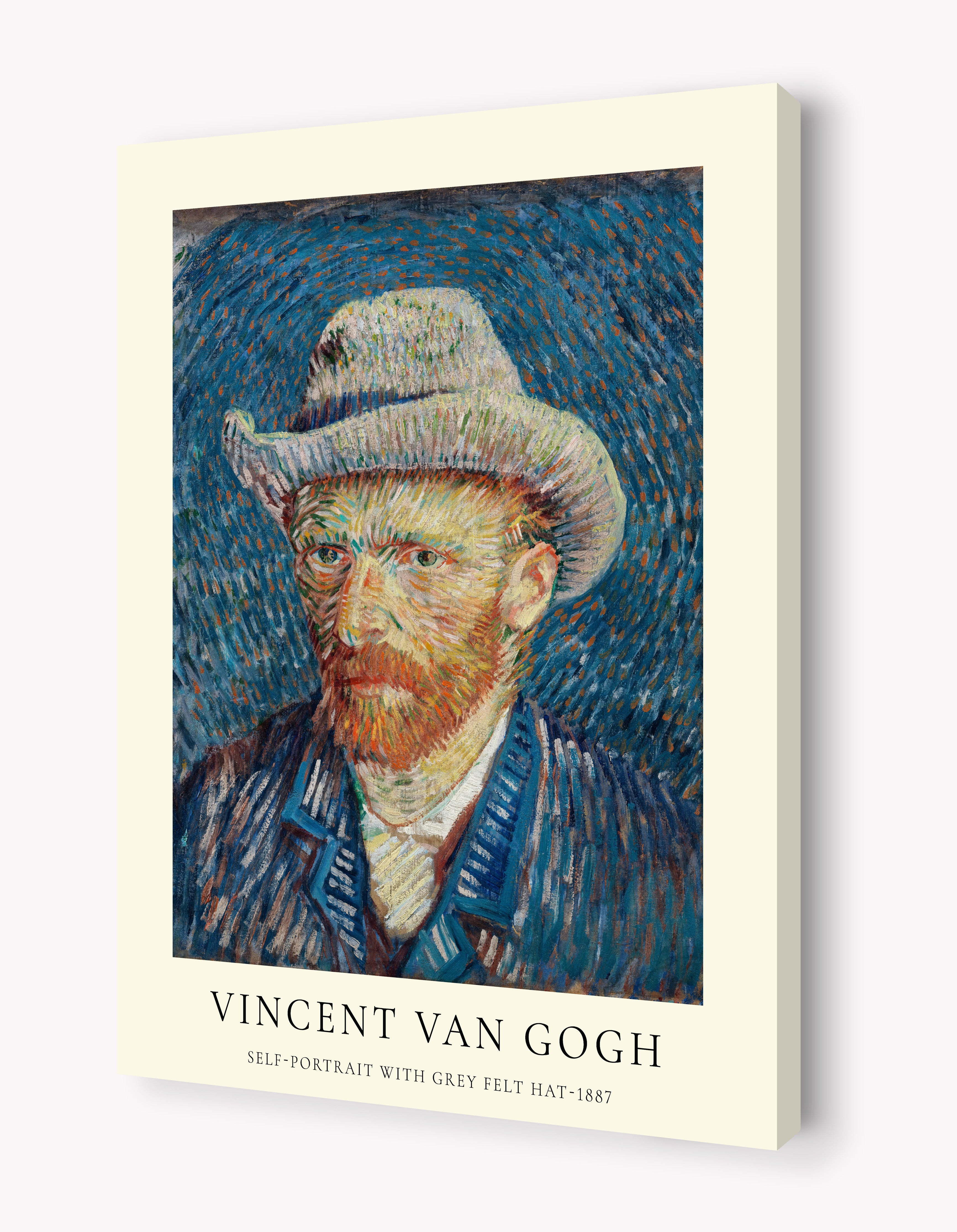 Self-Portrait with Grey Felt Hat by Vincent Van Gogh