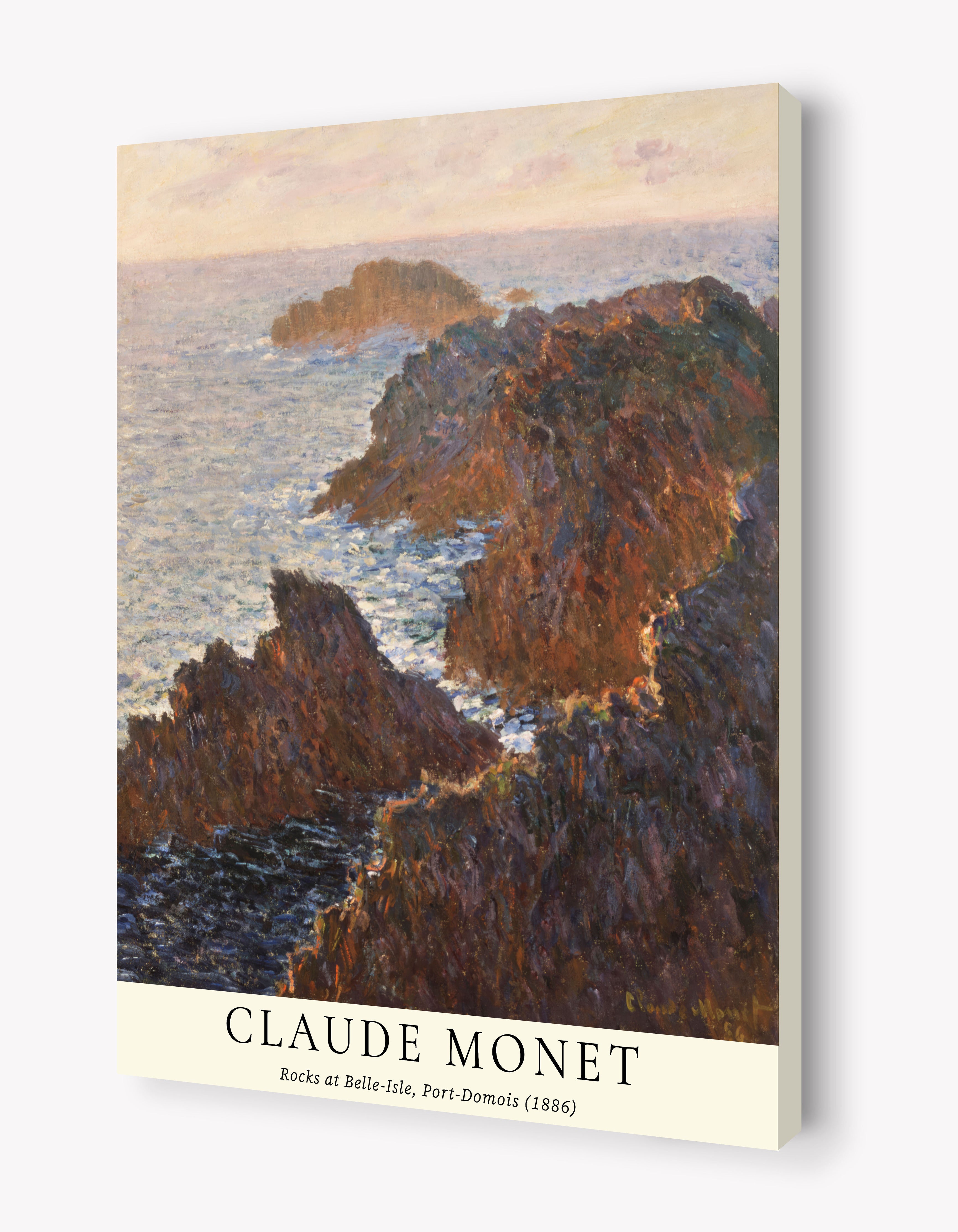 Rocks at Belle-Île, Port-Domois by Claude Monet