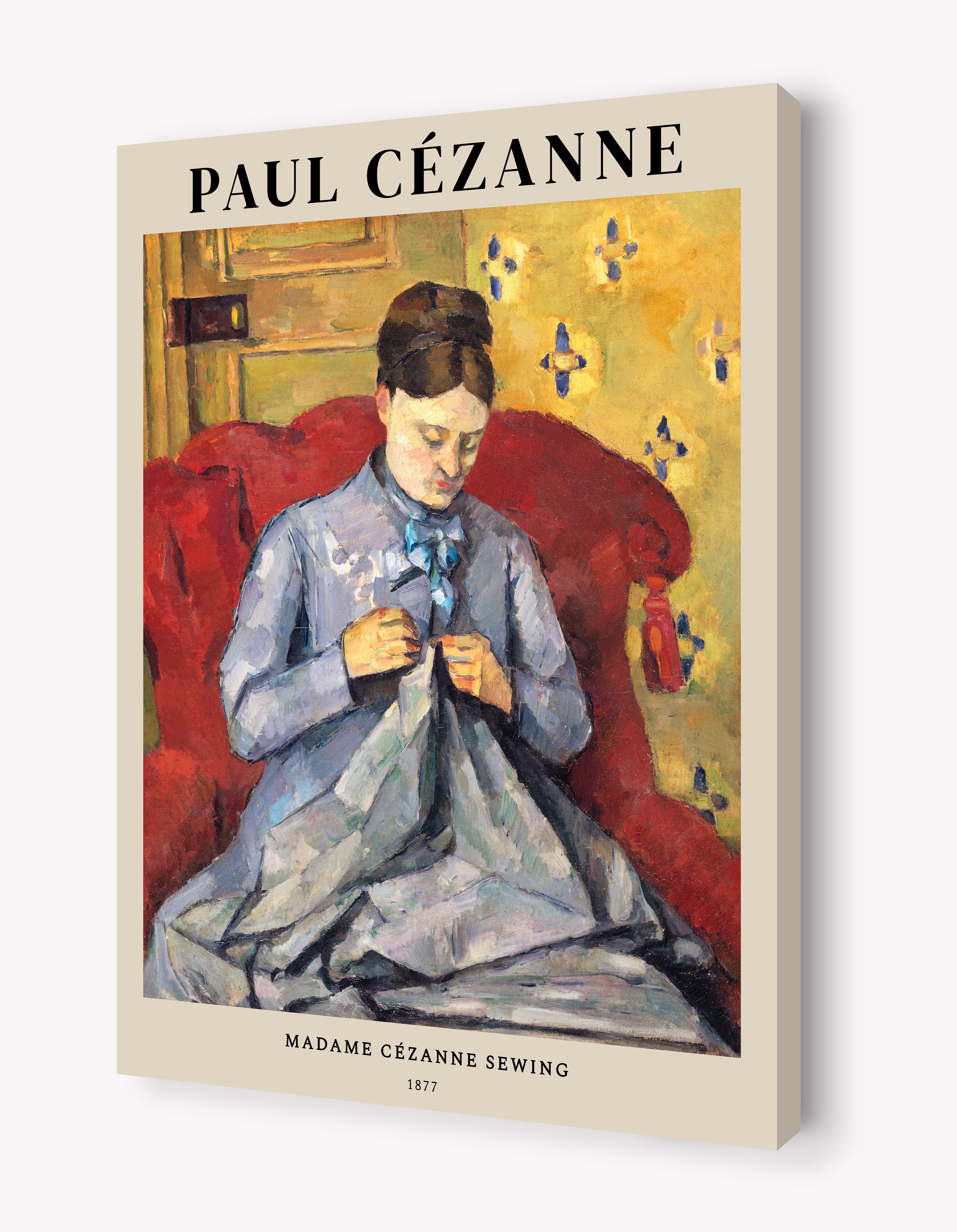 Madame Cézanne Sewing by Paul Cézanne