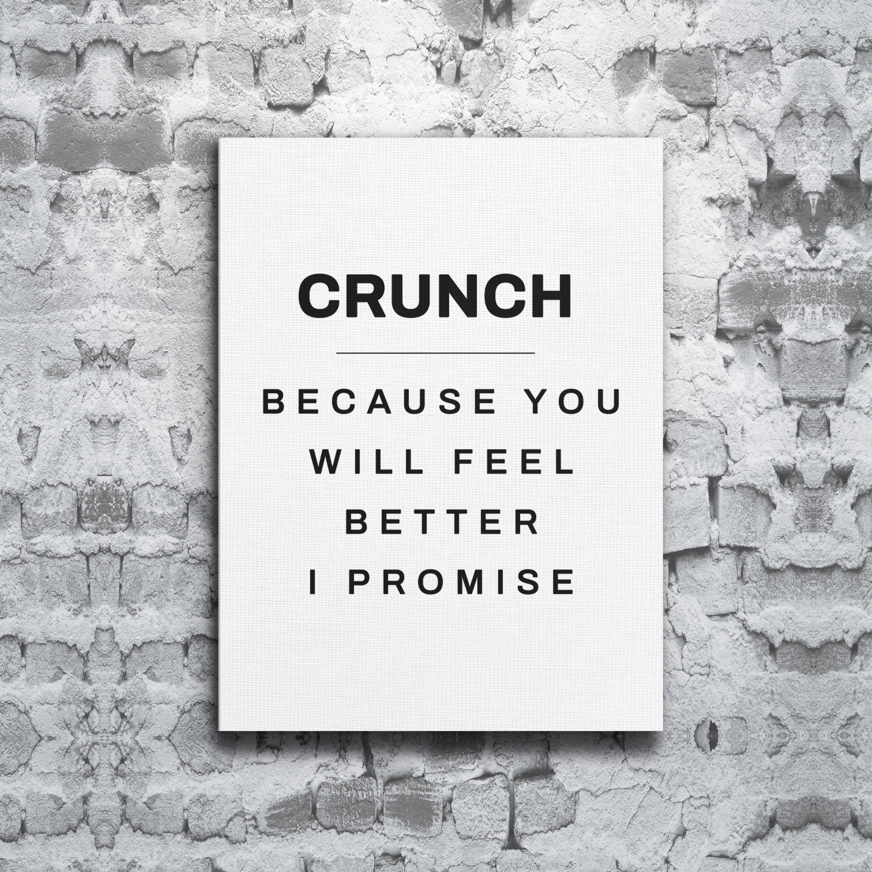 Crunch - Gym Wall Art