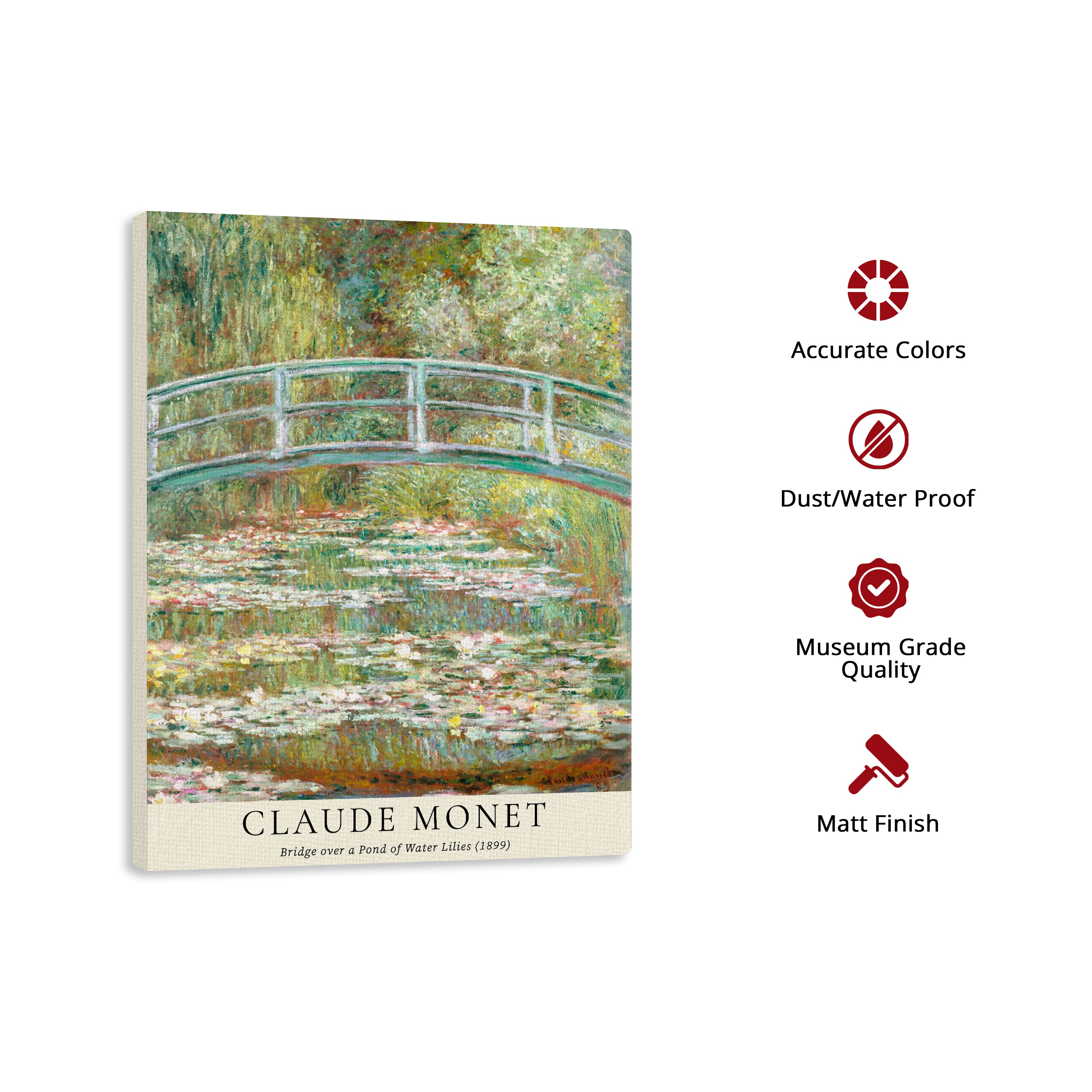 Bridge over a Pond of Water Lilies by Claude Monet